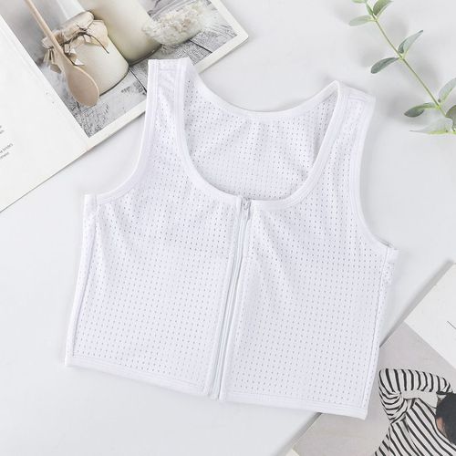 Corset Pour Femmes,Sous-Vêtements,Grande Poitrine,Petite Taille,Sans Couture,Fermeture Éclair,Gilet Antichoc,Tube De Sport,Réduction De Poitrine,Façonnage De La Poitrine