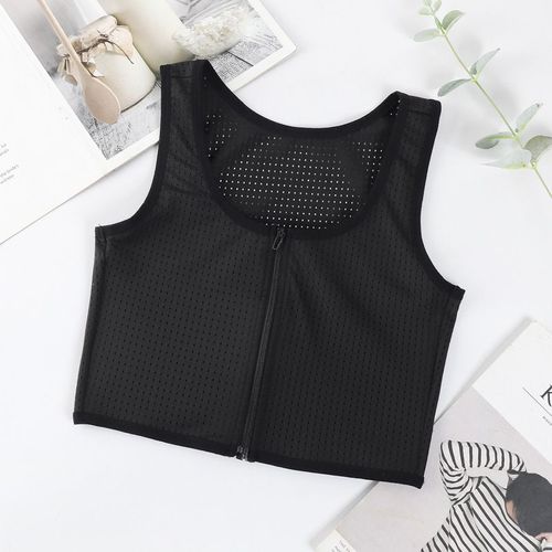 Corset Pour Femmes,Sous-Vêtements,Grande Poitrine,Petite Taille,Sans Couture,Fermeture Éclair,Gilet Antichoc,Tube De Sport,Réduction De Poitrine,Façonnage De La Poitrine