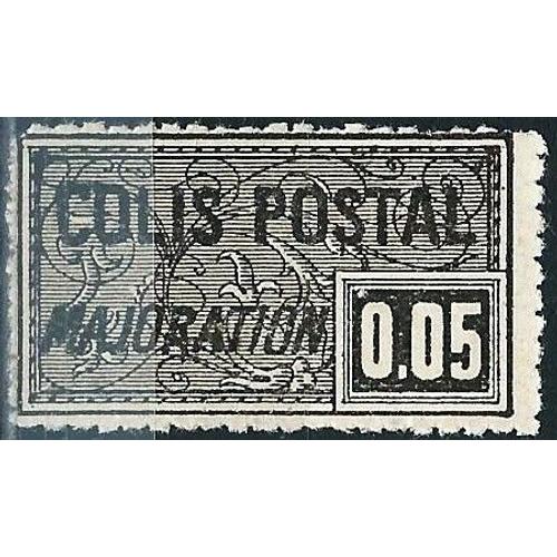 France 1918, Beau Timbre Pour Colis Postal, Majoration Yvert 15, 0.05f. Noir, Neuf* - Sans Gomme.