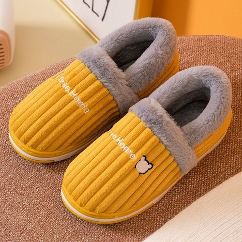 Chaussures D'intérieur Plateforme En Peluche Pour Homme Et Femme, Baskets Chaudes Pour La Chambre Coucher, Collection Hiver