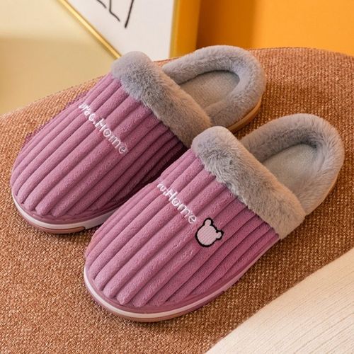 Chaussures D'intérieur Plateforme En Peluche Pour Homme Et Femme, Baskets Chaudes Pour La Chambre Coucher, Collection Hiver