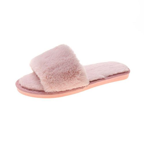 Chaussures En Peluche Pour Femmes, Style Européen Et Américain, Pantoufles D'intérieur En Coton Pour Couple, Mode Automne Et Hiver,