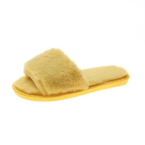 Chaussures En Peluche Pour Femmes, Style Européen Et Américain, Pantoufles D'intérieur En Coton Pour Couple, Mode Automne Et Hiver,