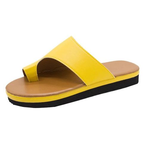 Chaussures En Simili-cuir Pour Femme, Semelles Plates Confortables, Souples Décontractées, Correction Orthopédique Du Gros Orteil