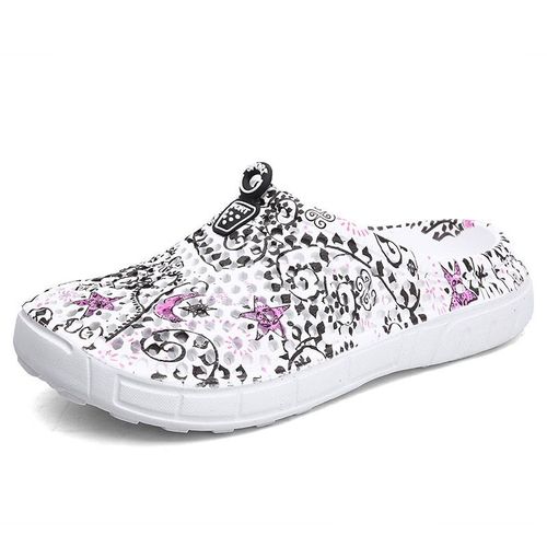 Chaussures Unisexe Anti-glisse Et Légères, Pour La Plage Ou En Ville, Semelle Antidérapantes Pour L'extérieur, Pantoufles Respirantes, Le Bout Est Rond, Un Accessoire Solide Pour Femmes