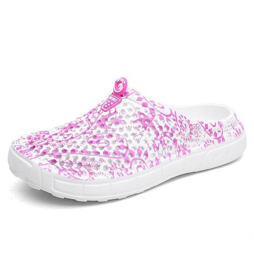 Chaussures Unisexe Anti-glisse Et Légères, Pour La Plage Ou En Ville, Semelle Antidérapantes Pour L'extérieur, Pantoufles Respirantes, Le Bout Est Rond, Un Accessoire Solide Pour Femmes