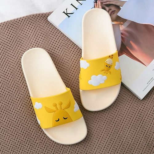 Claquette Femme Chausson Pantoufles D'été Pour Hommes Et Femmes, Motif De Dessin Animé, Mignon, Animal, Chien, Mouton, Maison, Sandales De Plage, Chaussures De Salon, Tongs
