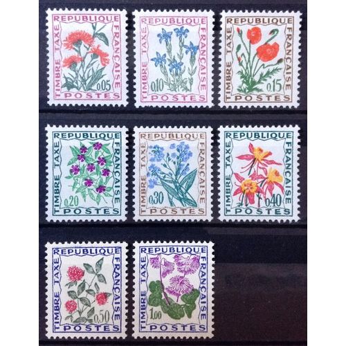 Série Taxes Fleurs - N° 95 96 97 98 99 100 101 102 Neufs** Luxe (= Sans Trace De Charnière) - France Année 1964 - Brn83 - N31841