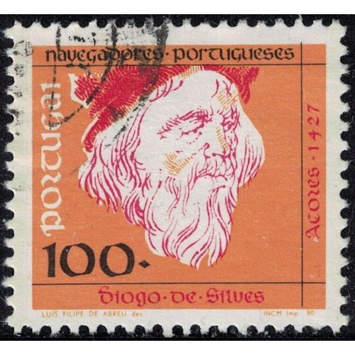 Portugal 1990 Oblitéré Used Navigateurs Portugais Diogo De Silves Y&t Pt 1797 Su