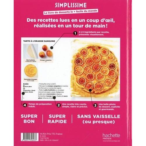 Livre de Desserts Le + facile du Monde, chez Hachette, Collection  Simplissime, Hachette