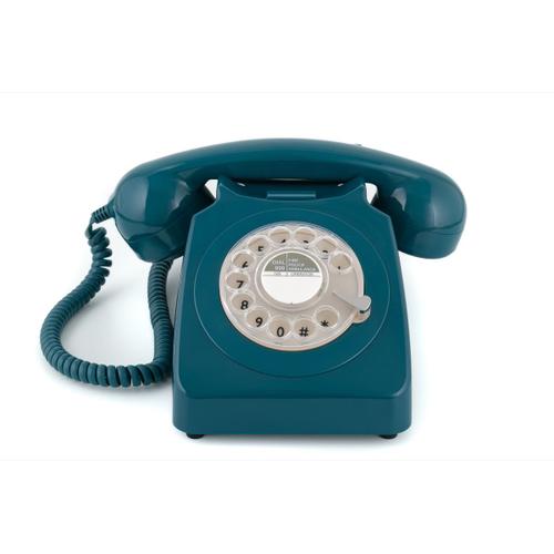 Téléphone analogique GPO 746 ROTARY GPO RETRO AZURE BLUE