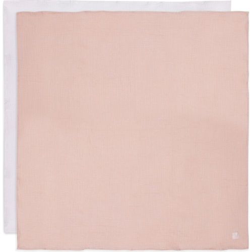 Lot De 2 Maxi-Langes En Coton Wild Rose/Ivory (115 X 115 Cm)