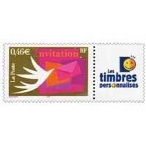 1 Timbre France Personnalisé 2002, Neuf - Invitation - Yt 3479a Tp