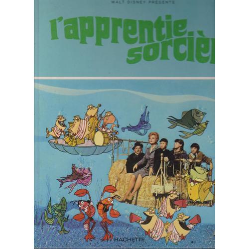 Album L'apprentie Sorcière Disney Hachette -  1971 - Adaptation Claude Voilier  - 27x31x1,5 Cm  60 Pages 