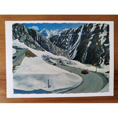 Carte Postale Gotthardpass Val Tremola Suisse Ferrari Volkswagen