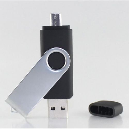 Clé USB J.V.C - DUAL USB et Micro USB 64Gb - Noir