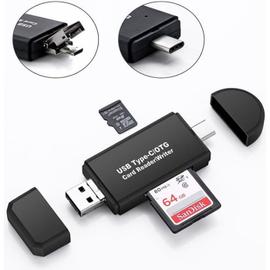Lecteur pour carte mémoire SD et Micro SD - USB 3.1 Type C