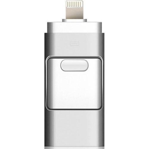 3 EN 1 OTG CLE USB Pour iPhone iPad iOS ,Typc-C et Pc - 64Go