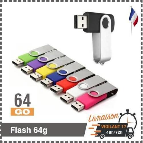 64 Go Clé USB à mémoire flash USB Noir