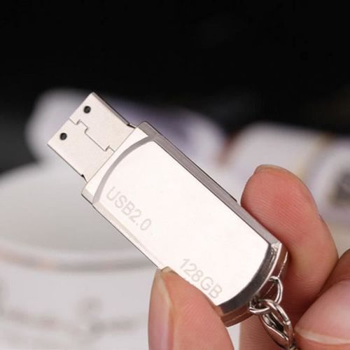 128 go clé usb en métal-étanche-haute vitesse mémoire-usb2.0