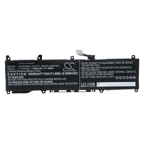 vhbw Batterie compatible avec Asus VivoBook S13 S330FA-EY353T, S13 S330FA-SS8214T ordinateur portable Notebook (3600mAh, 11.55V, Li-polymère)