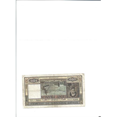 Billet Belgique 100 Francs 1949
