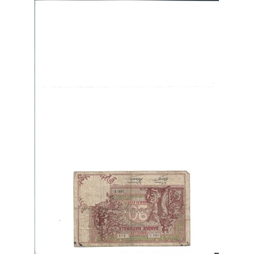 Billet Belgique 20 Franc 1910