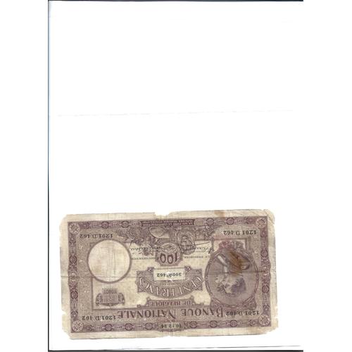 Billet Belgique 100 Francs 1924