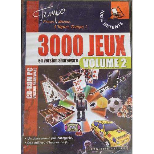 3000 Jeux En Version Shareware Volumes 1 À 3 En Deux Botiers