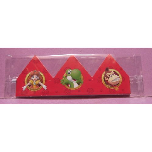 Couronne " Personnages Mairo , Luigi, Yoshi... / Nintendo " - 54 X 5 Cm (3 Plis)