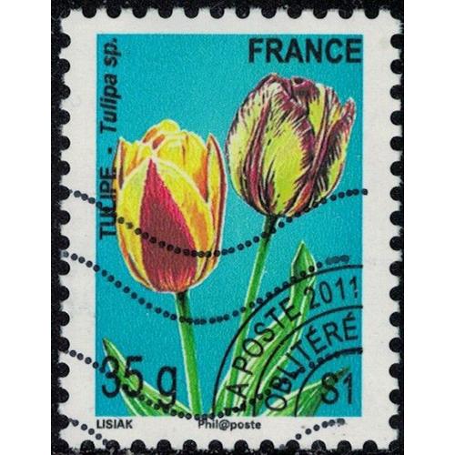 France 2011 Oblitéré Used Tulipe Tulipa Sp. 35 G Préoblitéré Y&t 259 Su