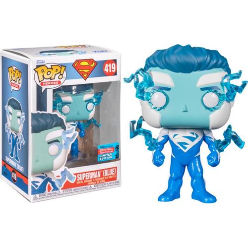 Figurine Funko Pop - Superman Blue Pop 2021 Fall Convention Exclusive