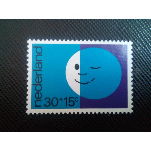 Timbre Pays-Bas Yt 941 Timbre D'enfants La Lune 1971 ( 110106 )