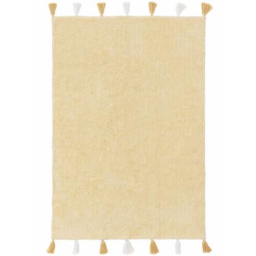 Tapis Lavables Pour Enfants Malu Jaune 120x170 Cm - Tapis Pour Chambre D'enfants/Bébé