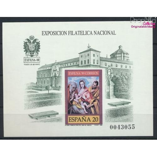 Espagne Block34u (Complète Edition) Neuf Avec Gomme Originale 1989 Ex (9552856