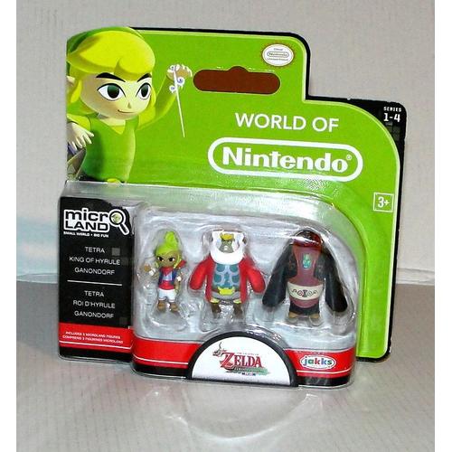 Figurines The Legend Of Zelda Set Tetra, King Of Hyrule, Ganondorf Micro Land World Of Nintendo
