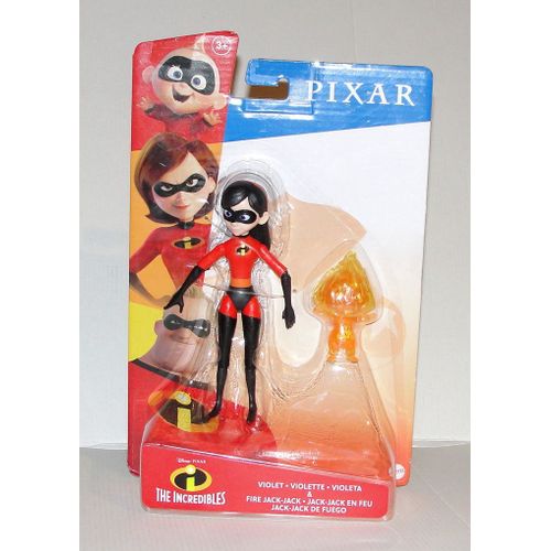 Figurine Indestructibles Violette Articulé + Jack Jack En Feu Disney Pixar The Incredibles