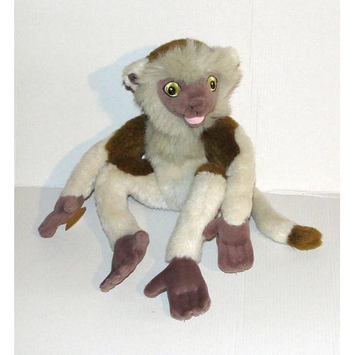 Peluche Singe Zini Lemurien Dinosaure Disney - Doudou Zini Assis Copain D'aladar Jemini