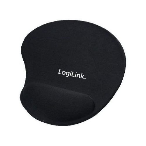 Tapis de souris avec repose-poignet en gel - noir