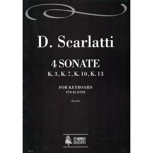 Scarlatti, 4 Sonates Pour Clavecin K3, K7, K10, K13