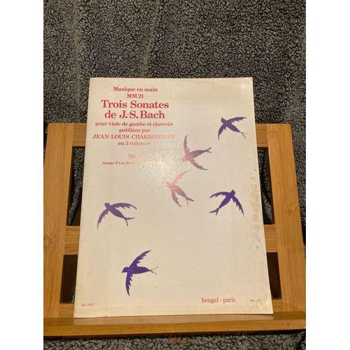 J.-S. Bach Sonate En Sol Bwv 1027 Partition Viole Clavecin Heugel Charbonnier