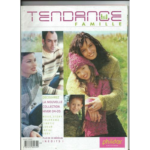 Catalogue Phildar Création Tendance Famille 2004/2005 Modèles Et Explications Plus De 30 Modèles Inédits  Hommes/Femmes/Enfants
