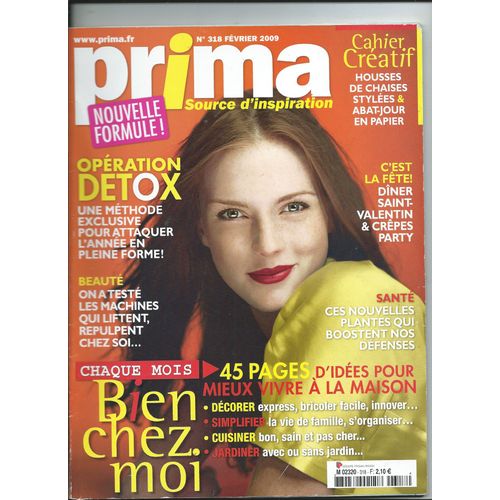 Prima 02/2009   Cahier Créatif Housse De Chaise & Abat-Jour En Papier,  Tricot Modèle Explication, Mode, Beauté, Recettes