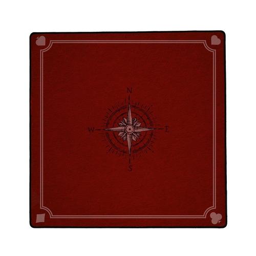 Tapis De Jeux Cartes Bordeaux 50 X 50 Cm - Immersion Haute Qualité Pour Jeu De Societe