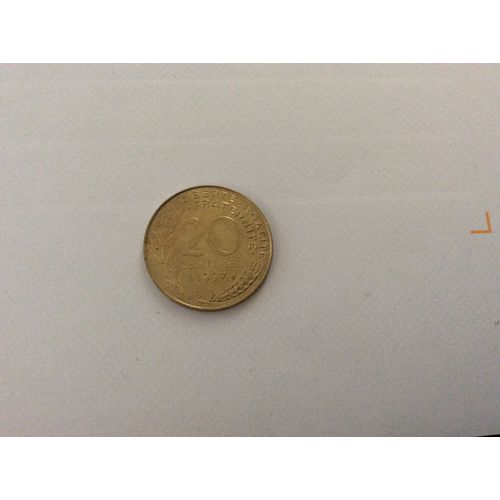 Pièce De 20 Centimes De Franc 1997
