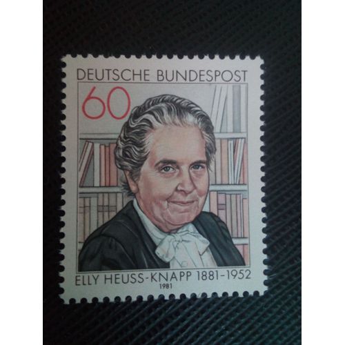 Timbre Allemagne /Rfa Yt 914 Elly Heuss-Knapp (1881-1952) 1981 ( 120106 )