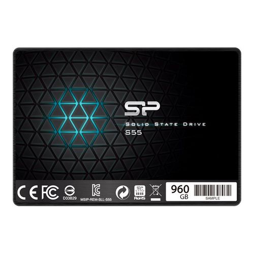 SILICON POWER Slim S55 - SSD - 960 Go - interne - 2.5" - SATA 6Gb/s