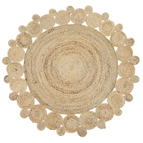 Tapis Rond En Jute D 120 Cm Beige Golgen