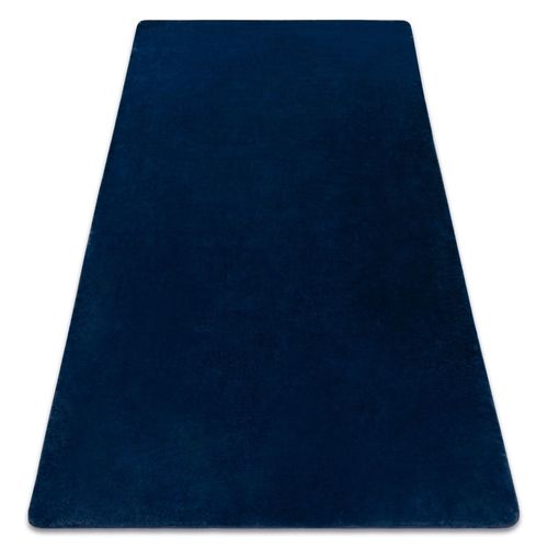 80x150 Cm Tapis Posh Shaggy Bleu Très Épais, En Peluche, Antidérapant, Bleu Foncé