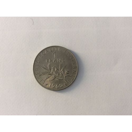 Pièce De 1 Franc Type Semeuse Graveur Roty 1960